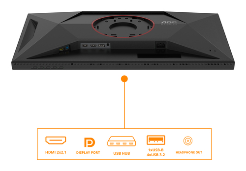 AOC G4 U27G4XM. Display diagonal: 68.6 cm (27"), Display resolution: 3840 x 2160 pixels, HD type: 4K Ultra HD, Display tec