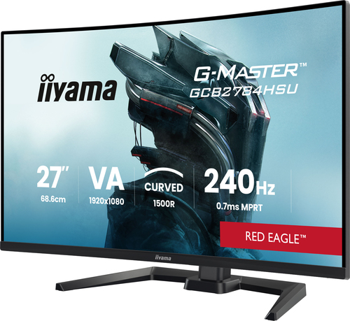 Moniteur de jeu LCD iiyama G-MASTER Red Eagle GCB2784HSU-B1 27" Classe Full HD Écran incurvé - 16:9 - Noir - 68,6 cm (27")