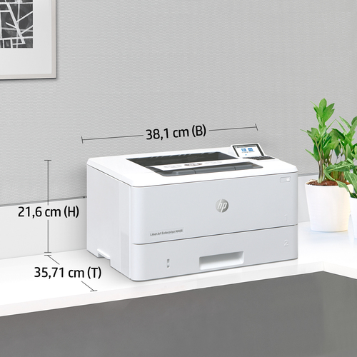 HP LaserJet Enterprise M406dn - Desktop Kabel Laserdrucker - Monochrom - 40 ppm Monodruck - 1200 x 1200 dpi Druckauflösung