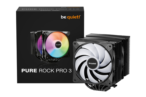 be quiet! Pure Rock Pro 3 LX BK043 Kühllüfter - 120 mm Maximum Fan Diameter - 6 x Heat Pipe(s) - Rillenlager - Compatible 