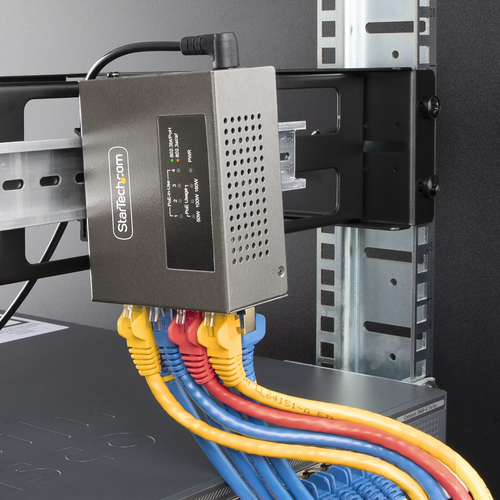 StarTech.com 4-Port Multi-Gigabit PoE++ Injector, 5/2.5/1G Ethernet (NBASE-T), PoE/PoE+/PoE++ (802.3af/802.3at/802.3bt), 1