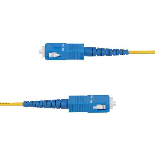 StarTech.com 5m (16.4ft) LC to SC (UPC) OS2 Single Mode Simplex Fiber Optic Cable, 9/125, 40G/100G, Low Insertion Loss, LS