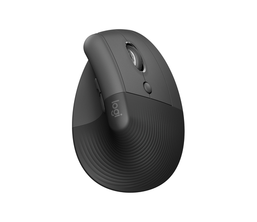Logitech Lift Mouse - Bluetooth/Radio Frequency - USB Type A - Optical - 6 Button(s) - 4 Programmable Button(s) - Graphite