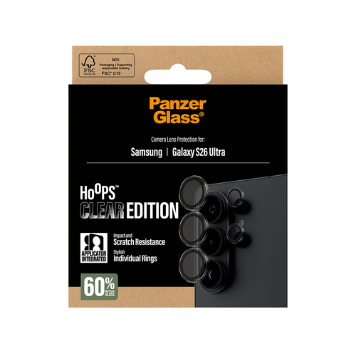 PanzerGlass Hoops Camera Lens Protector - Transparent
