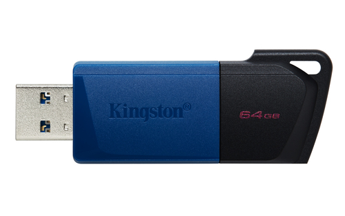 Kingston Technology DataTraveler 64GB USB3.2 Gen 1 Exodia M (Black + Blue). Capacity: 64 GB, Device interface: USB Type-A,