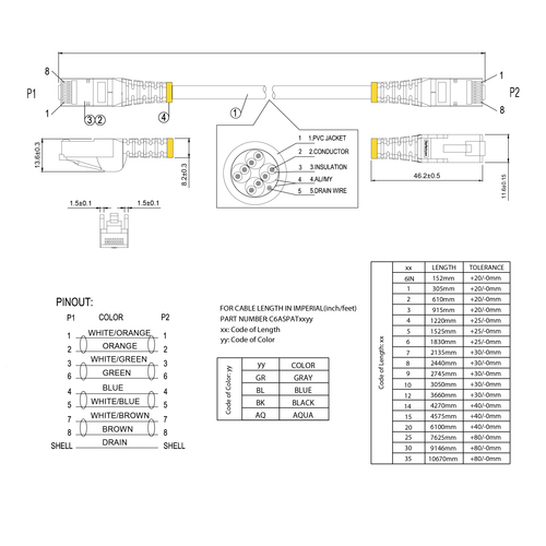 StarTech.com Cavo di Rete Ethernet Cat6a - Cavo Schermato STP da 50cm - Nero - Cable for Dispositivo abilitato per PoE, Co
