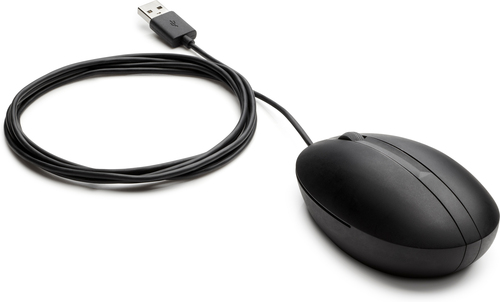 HP Wired Desktop 320M Mouse. Form factor: Ambidextrous. Movement detection technology: Optical, Device interface: USB Type