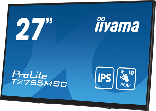 iiyama ProLite T2755MSC-B1 27 Zoll Klasse LED-Touchscreen-Monitor - 16:9 Format - 5 ms Reaktionszeit - 68,6 cm (27 Zoll) V