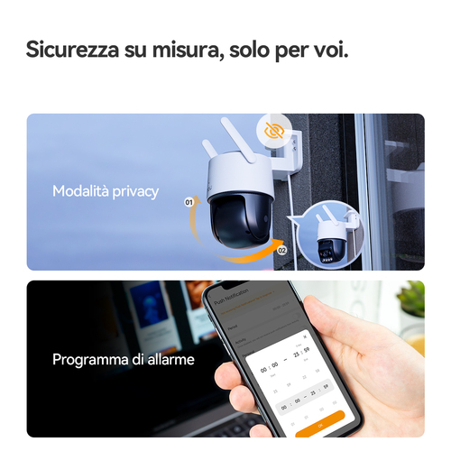 Telecamera IP Titan Pro (WI-FI + Poe) , Risoluzione 6MP(3K+), H.265/H.264 Compressione video, Frame Rate fino a 20fps, 355