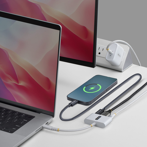 StarTech USB-C to HDMI Multiport Adapter with 140W PD Charging, 4K 60Hz HDMI, USB 5Gbps Hub, Mini Dock - Convert a single 