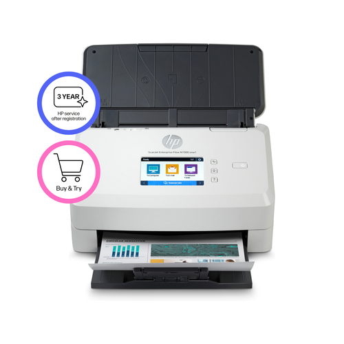HP Scanjet Enterprise Flow N7000 snw1 Sheetfed Scanner - 600 dpi Optical - 48-bit Color - 8-bit Grayscale - 75 ppm (Mono) 