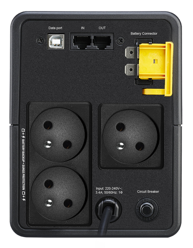 Onduleur ligne interactive APC by Schneider Electric Back-UPS - 750 VA/410 W - Tour - AVR - 8 Heure(s) Rechargeable - 12 S