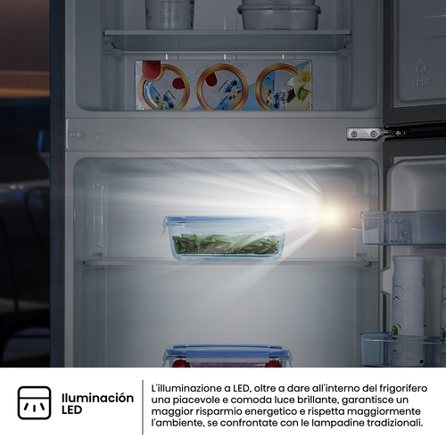 Hisense frigorifero/congelatore RT267D4ADE libera installazione 206L Classe E Profondità ridotta Porta Reversibile. Capaci