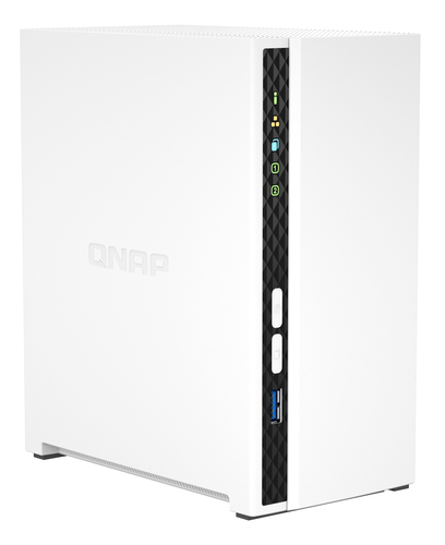 QNAP TS-233 2 x Total de compartimentos Sistema de armazenamento SAN/NAS - 4 GB Flash Memory Capacity - ARM 2 GHz - 2 GB R