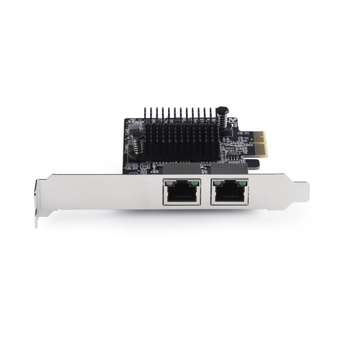 StarTech.com 5Gigabit Ethernet Card for Desktop, Server - Black - TAA Compliant - PCI Express - Full-Height Low-Profile Br