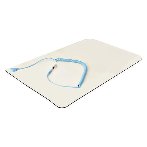 StarTech.com SM-ANTI-STATIC-MAT. Produktfarbe: Beige, Schwarz, Spitzenmaterial: Polyvinylchlorid (PVC), Material Unterseit