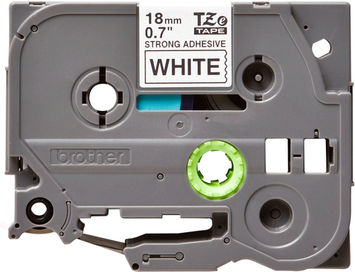 TZE-S241 LAMINATED TAPE M 8M 8M BLACK ON WHITE EXTRA-STRONG