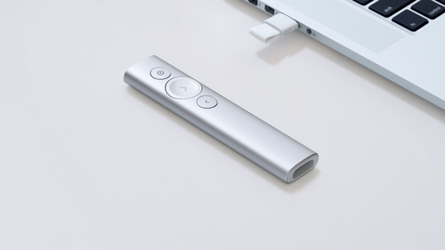 Logitech Spotlight Wireless Universal Remote Control - For Notebook, PC - Bluetooth - 30 m Operating Distance - Lithium Po