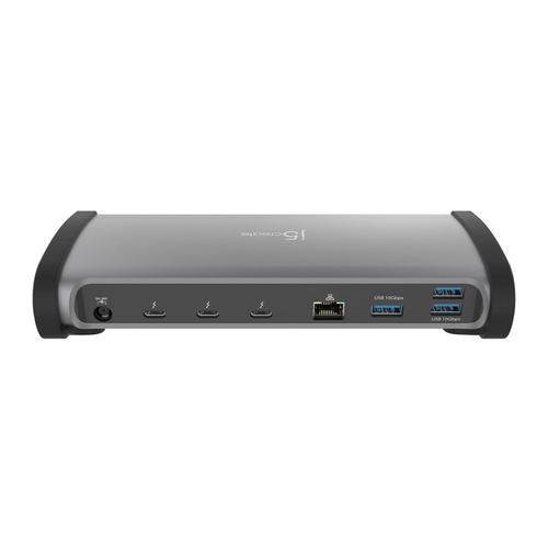 Docking station j5create Thunderbolt 4 per Desktop PC, Computer portatile, Monitor, Mouse, Tastiera, Stampante, Cuffie - L