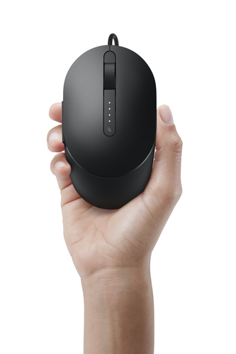 DELL Pro Wired Mouse - MS3220 - Black. Form factor: Ambidextrous. Movement detection technology: Laser, Device interface: 