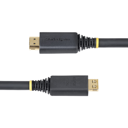 StarTech.com Cavo HDMI attivo ad alta velocità da 15m con connettori a presa salda, 4K 60 Hz/1440p 144 Hz, 18 Gbps, cavo U