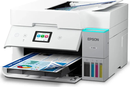 Stampante multifunzione a getto di inchiostro Epson ET-4956 Con filo e senza fili EcoTank - Colore - Ethernet Ethernet - L