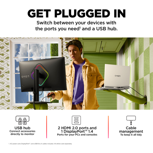 OMEN 27s 27 Zoll Klasse Full HD Gaming-LCD-Monitor - 16:9 Format - 68,6 cm (27 Zoll) Viewable - IPS-Technologie (In-Plane-