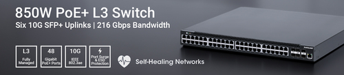 Intellinet 48 Ports Manageable Ethernet Switch - Gigabit Ethernet - 10/100/1000Base-T, 10GBase-X - 3 Layer Supported - 900