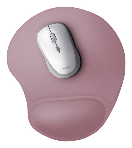 Mouse Pad Trust Bigfoot - Small - 236 mm x 205 mm x 16 mm Dimensioni - Rosa - Antiscivolo - Mouse