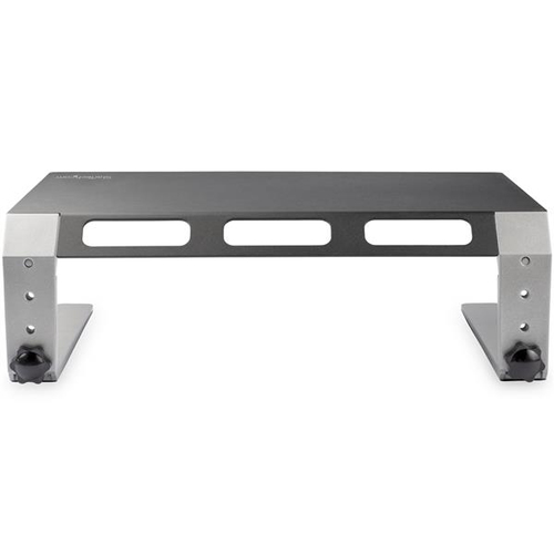 StarTech.com Monitor Riser Stand, For up to 32" (22lb/10kg) Monitor, Monitor Riser, Steel&Aluminum, Monitor Shelf w/ Three