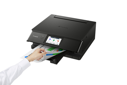 Stampante multifunzione a getto di inchiostro Canon PIXMA TS8750 Wireless - Colore - Nero - Fotocopiatrice/Stampante/Scann