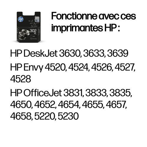 HP 302XL High Yield Black Original Ink Cartridge. Printing colours: Black, Quantity per pack: 1 pc(s), Black ink page yiel