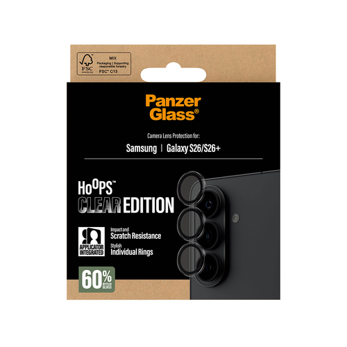 PanzerGlass Hoops Camera Lens Protector - Transparent