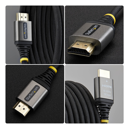 StarTech.com HDMI2-FLEX-4K60-3M. Kabellänge: 3 m, Anschluss 1: HDMI Typ A (Standard), Steckverbinder 1 Geschlecht: Stecker