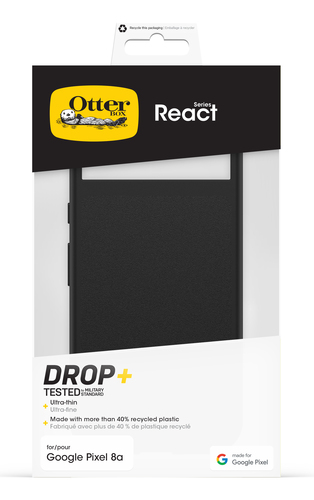 OtterBox React Estojo para Google Smartphone - Preto - Resistente a quedas, Resistente a arranhões - Plástico - Wireless C