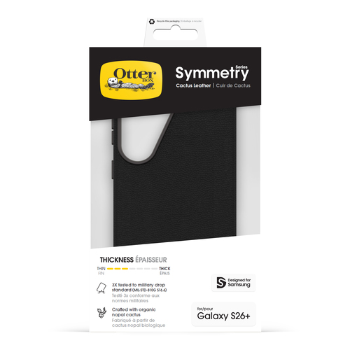 OtterBox Symmetry Estojo para Samsung Smartphone - Preto - Resistente a riscos, Resistente a manchas, Impacto resistente -