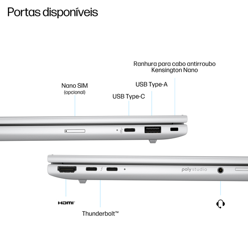 HP EliteBook 8 G1i 35,6 cm (14") Notebook - WUXGA - 60 Hz - Intel Core Ultra 7 265U - Tecnologia vPro - 32 GB - 1 TB SSD -