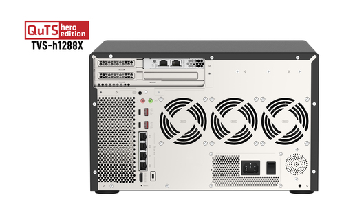 QNAP TVS-H1288X-W1250-16G 12 x Total de compartimentos Sistema de armazenamento SAN/NAS - 5 GB Flash Memory Capacity - Int
