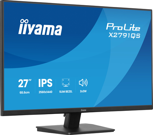 iiyama ProLite X2791QS-B1. Bildschirmdiagonale: 68,6 cm (27"), Display-Auflösung: 2560 x 1440 Pixel, HD-Typ: Quad HD, Bild