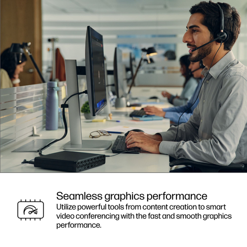 HP ProDesk 4 G1i Desktop AI Computer - Intel Core Ultra 5 225T - 16 GB - 1 TB SSD - Mini PC - Jack Black - Intel Q870 Chip