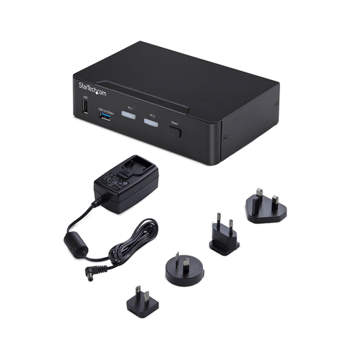 StarTech.com P2AD122-KVM-SWITCH. Tastatur Porttyp: USB, Maus-Porttyp: USB, Video Porttyp: DisplayPort. HD type: 4K Ultra H