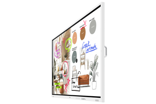 Samsung Flip Pro Digital Flipboard, WM75F-X, 75" UHD, Front (USB-C PD 65W, USB SoC, USB Hub) Rear (HDMI In/Out, Touch out,