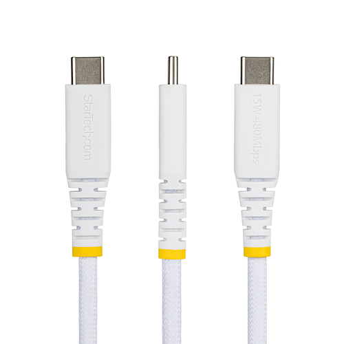 StarTech.com 29.97 cm USB-C/USB-A Data Transfer Cable - 1 - Cable for Workstation, Wall Charger, Power Bank - First End: 1