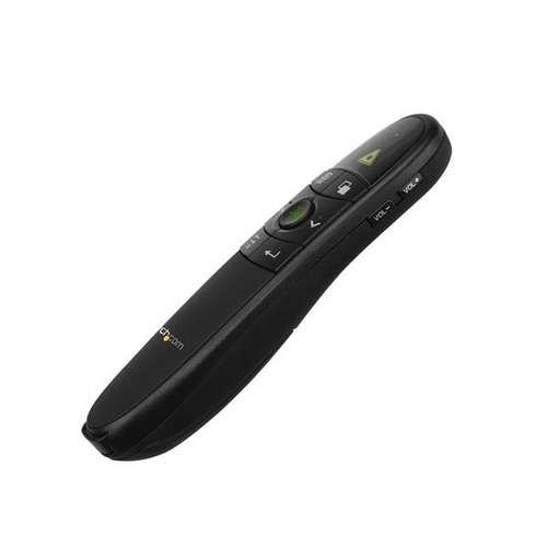 StarTech.com Wireless Presentation Remote with Green Laser Pointer - 90 ft. (27 m) - USB Presentation Clicker for Mac and 