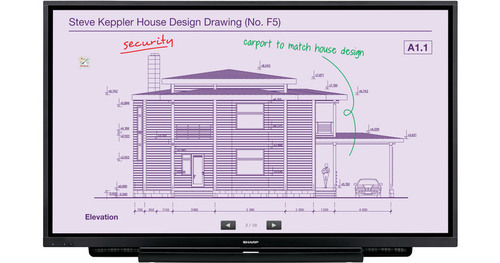 Sharp PN-65TH1. Diseño de producto: Panel plano interactivo. Diagonal de la pantalla: 165,1 cm (65"), Tecnología de visual