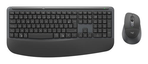 Clavier et souris Logitech Signature Comfort Plus MK880 - Français - USB Type C Piston plongeur Sans fil Bluetooth/RF 2,40