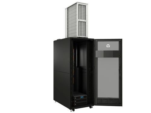 Vertiv VS3750I. Typ: Freistehendes Gestell, Rack-Kapazität: 42U, Sperrschloss. Stromversorgung: 7000 W. Internationale Sch