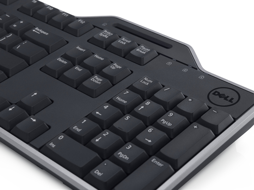 Dell KB813 Keyboard - Cable Connectivity - USB Interface - English (US), English (Europe) - QWERTY Layout - Black - Comput