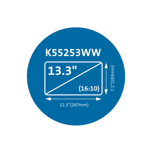 Kensington MagPro 2H Blendfrei Blickschutzfilter - für 33,8 cm (13,3 Zoll) Widescreen LCD Notebook - 16:10 - Blaulicht-Red
