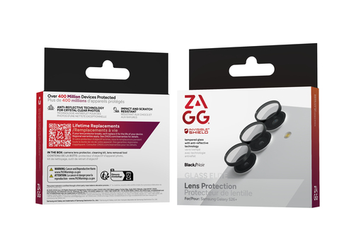 InvisibleShield Camera Lens Protector (Hoops) For Galaxy S26+. Brand compatibility: Samsung, Compatibility: Galaxy S26+, P